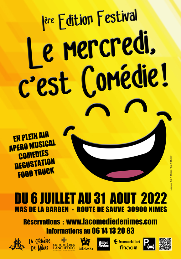 Affiche Le mercredi, c’est Comédie ! Edition 2022